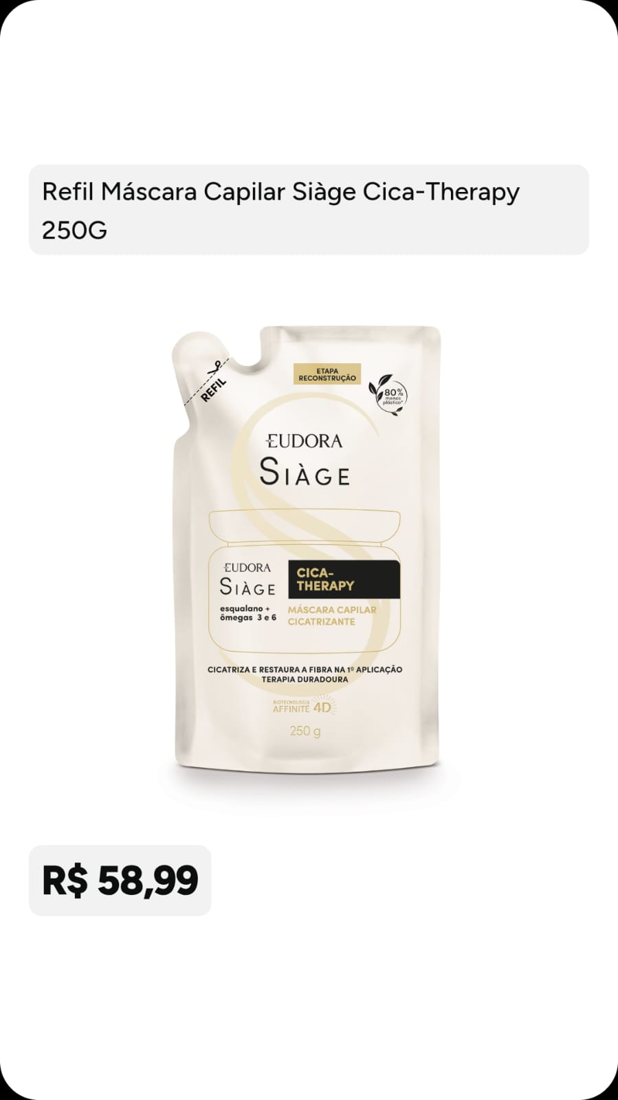 Refil Máscara Siage